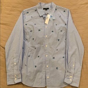 J.Crew Gemstone Button Up. Size 6. Tags on.